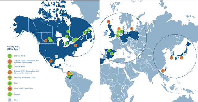 Portfolio of projects by geography