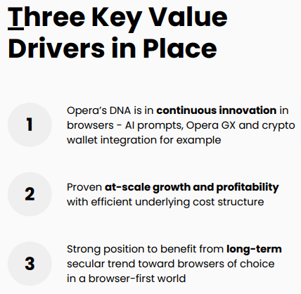 Three value drivers