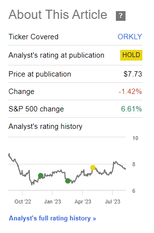Seeking Alpha Orkla