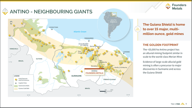 FDR Antino and neighboring gold deposits summary page