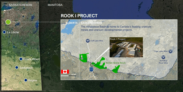 Region of NexGen Energy's mines