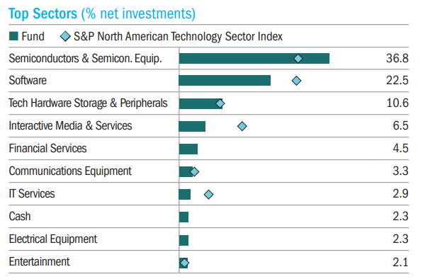 STK Top Sector Allocation