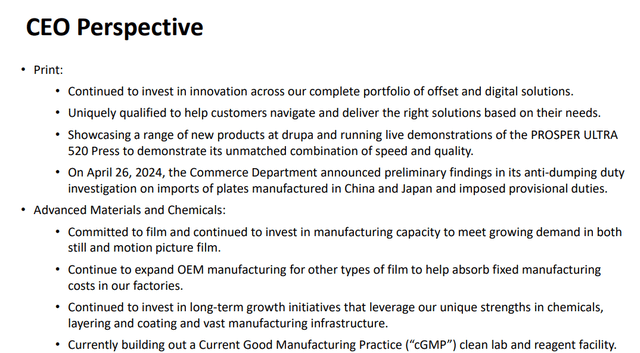 CEO Perspective - Q1 Earnings Presentation (Fiscal 2024)